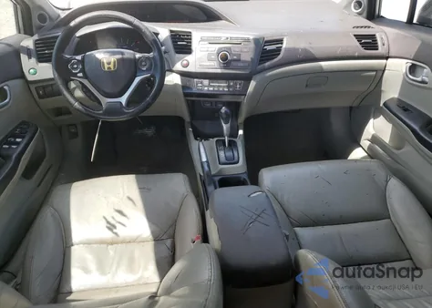 2012 Honda Civic Hybrid L from USA, damaged, VIN JHMFB4F37CS002672